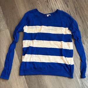 Madewell Blue and beige Striped Sweater